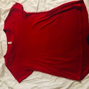Classic LulaRoe red Perfect Tee, XL